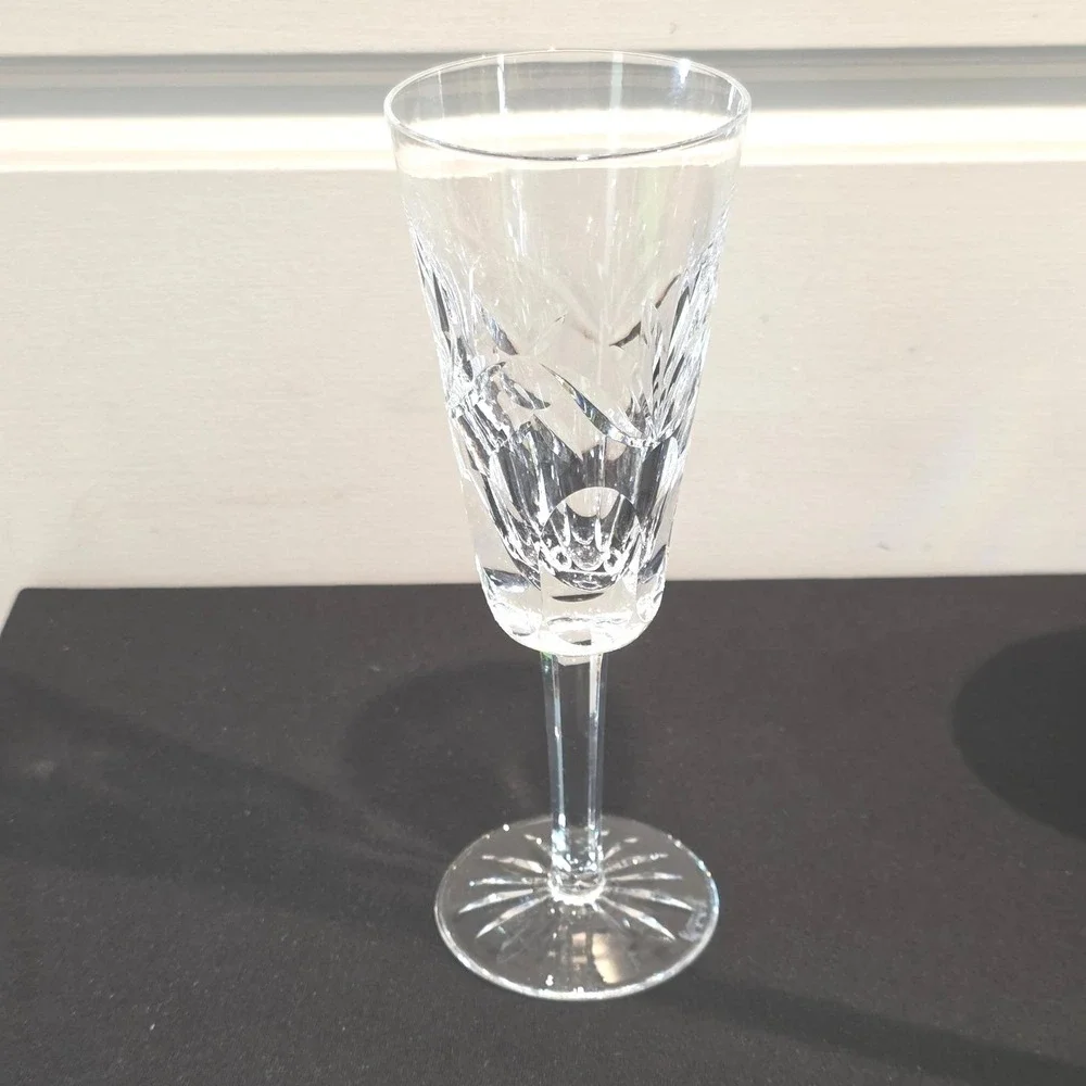 Waterford Crystal Champagne Glass, Luxury Cut Stemware, Toasting Flute, Ashling‎